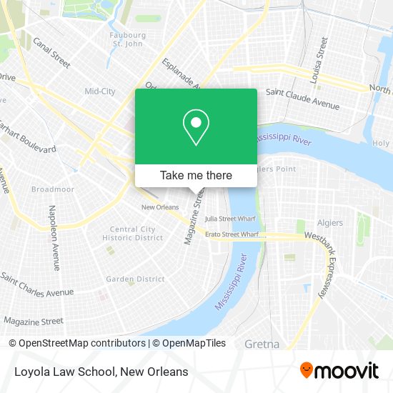 Loyola Law School map