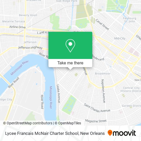 Lycee Francais McNair Charter School map