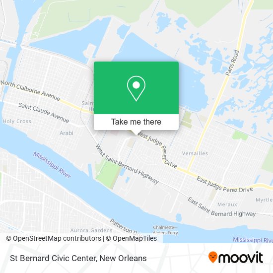 St Bernard Civic Center map