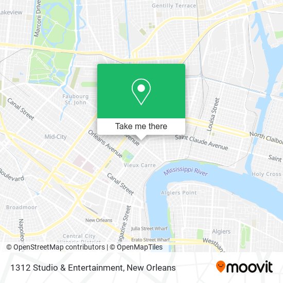 1312 Studio & Entertainment map