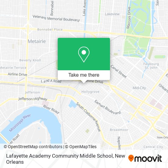 Lafayette Academy Community Middle School map