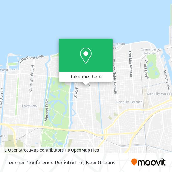 Teacher Conference Registration map