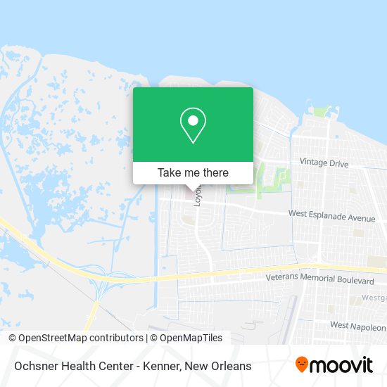 Mapa de Ochsner Health Center - Kenner