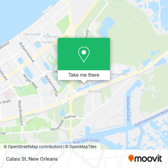 Calais St map