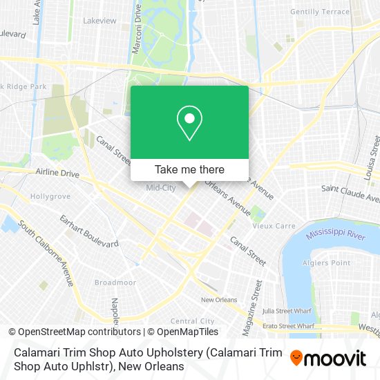Mapa de Calamari Trim Shop Auto Upholstery