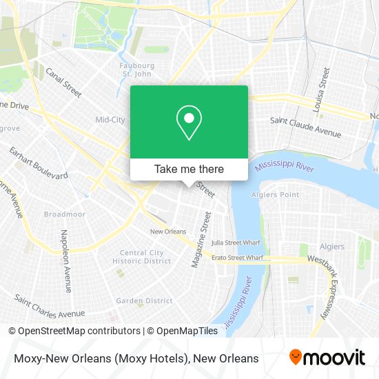 Moxy-New Orleans (Moxy Hotels) map