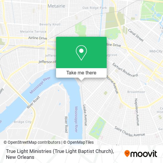 Mapa de True Light Ministries (True Light Baptist Church)