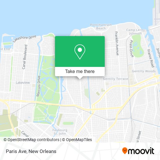 Mapa de Paris Ave