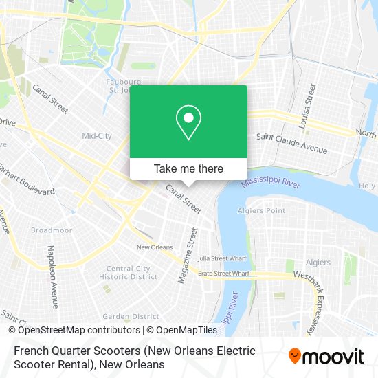 French Quarter Scooters (New Orleans Electric Scooter Rental) map