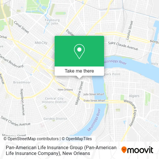 Pan-American Life Insurance Group map