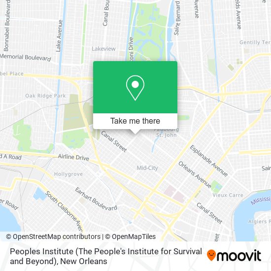 Peoples Institute (The People's Institute for Survival and Beyond) map