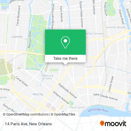 Mapa de 14 Paris Ave