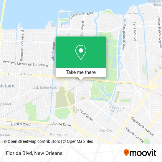 Florida Blvd map