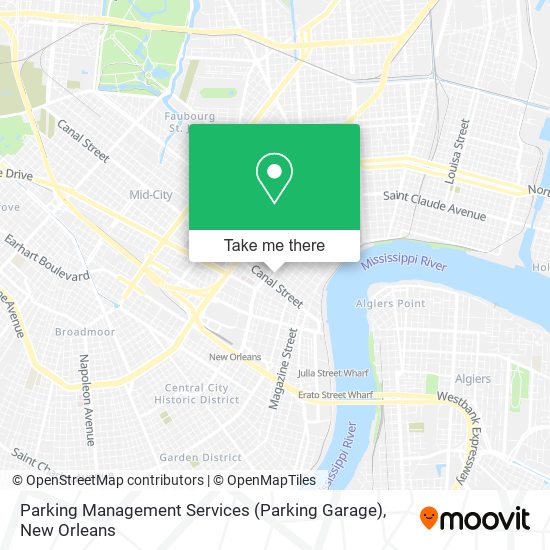 Parking Management Services (Parking Garage) map