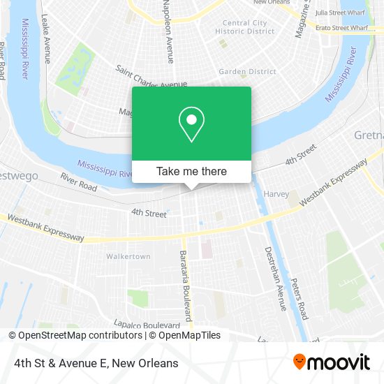 4th St & Avenue E map