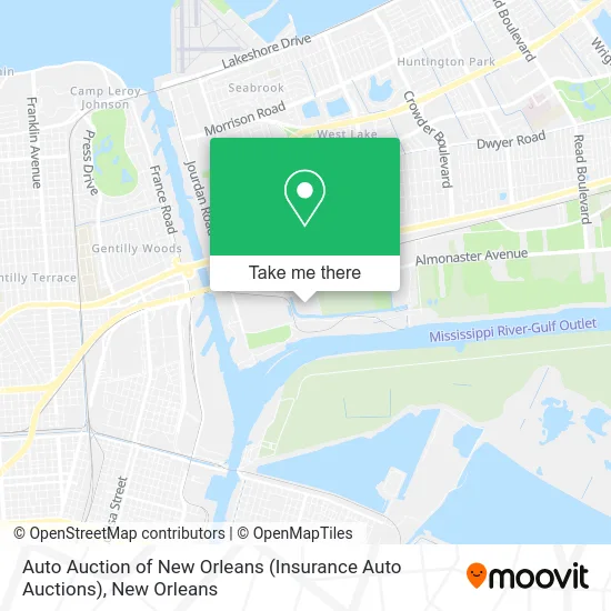 Auto Auction of New Orleans (Insurance Auto Auctions) map