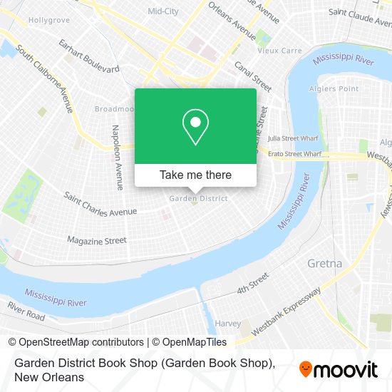 Mapa de Garden District Book Shop