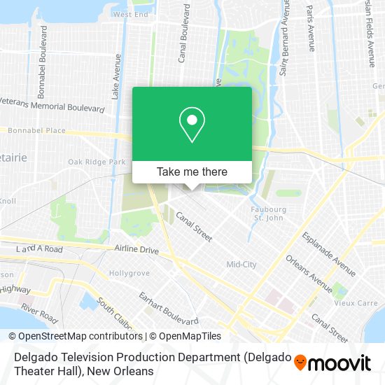 Delgado Television Production Department (Delgado Theater Hall) map