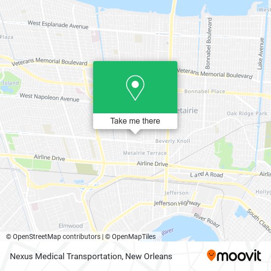 Mapa de Nexus Medical Transportation