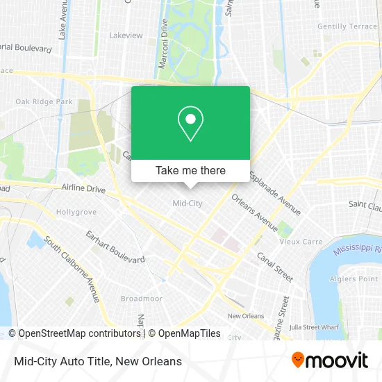 Mid-City Auto Title map