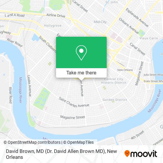 David Brown, MD (Dr. David Allen Brown MD) map