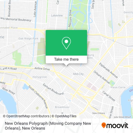 New Orleans Polygraph (Moving Company New Orleans) map