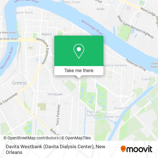 Davita Westbank (Davita Dialysis Center) map