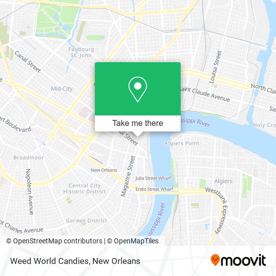 Weed World Candies map