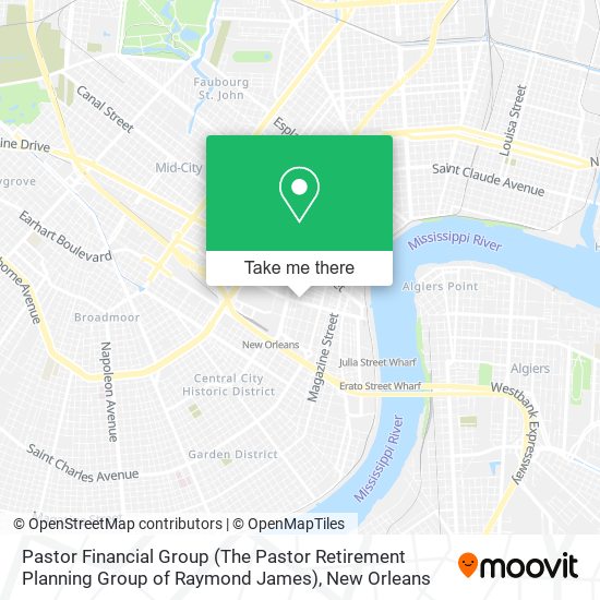 Mapa de Pastor Financial Group (The Pastor Retirement Planning Group of Raymond James)