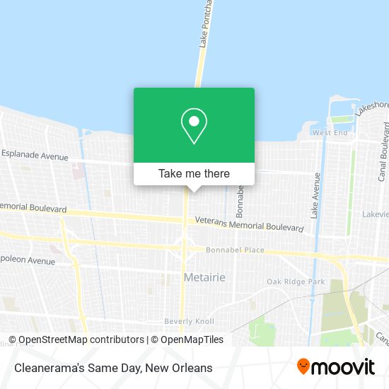 Cleanerama's Same Day map