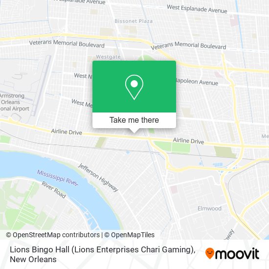 Mapa de Lions Bingo Hall (Lions Enterprises Chari Gaming)