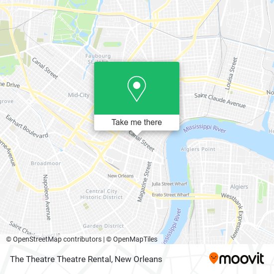 The Theatre Theatre Rental map