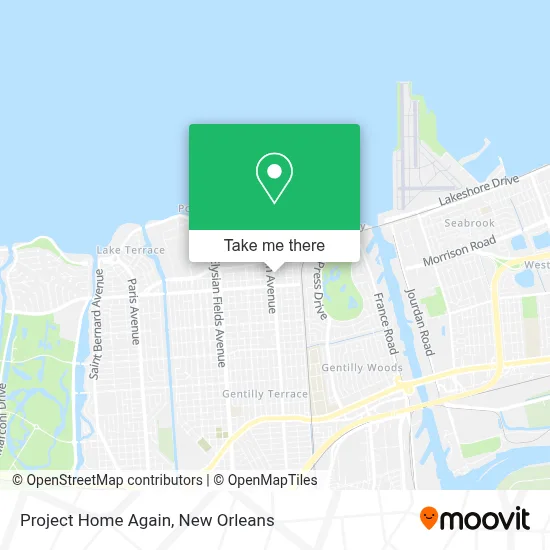 Project Home Again map
