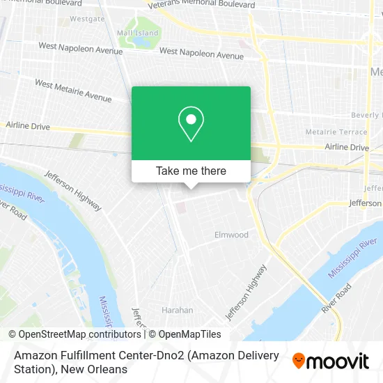 Amazon Fulfillment Center-Dno2 (Amazon Delivery Station) map