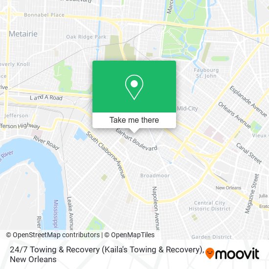 24 / 7 Towing & Recovery (Kaila's Towing & Recovery) map