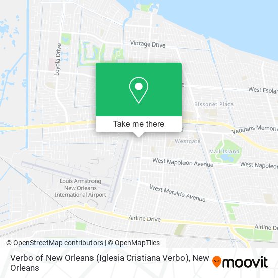 Verbo of New Orleans (Iglesia Cristiana Verbo) map