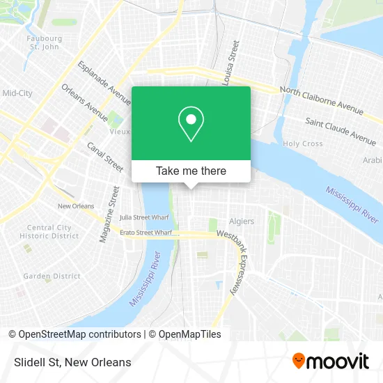 Slidell St map