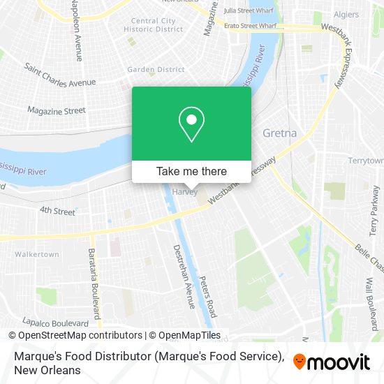 Marque's Food Distributor map