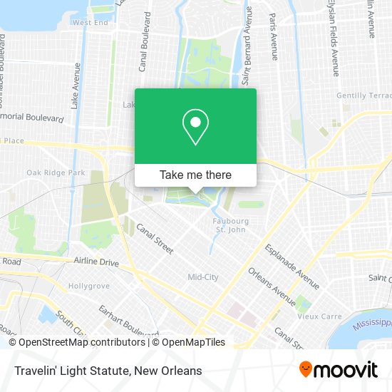 Mapa de Travelin' Light Statute