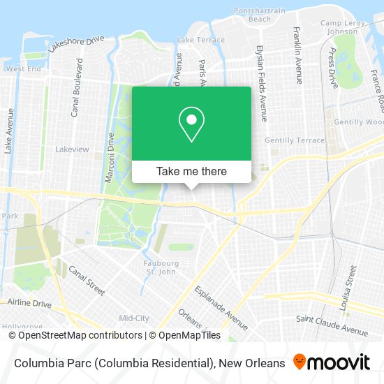 Columbia Parc (Columbia Residential) map