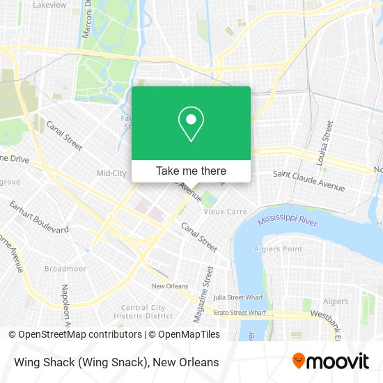 Wing Shack (Wing Snack) map