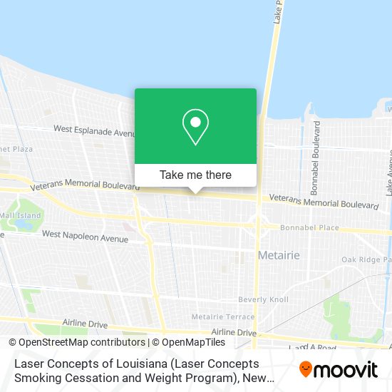 Laser Concepts of Louisiana (Laser Concepts Smoking Cessation and Weight Program) map