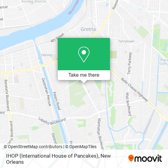 IHOP (International House of Pancakes) map