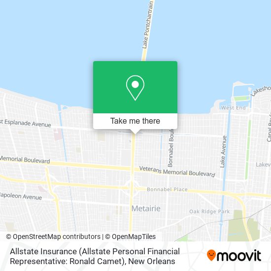 Allstate Insurance (Allstate Personal Financial Representative: Ronald Camet) map