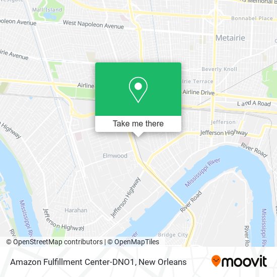 Amazon Fulfillment Center-DNO1 map