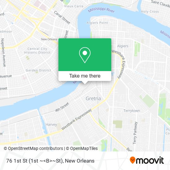 Mapa de 76 1st St (1st ~<B>~St)
