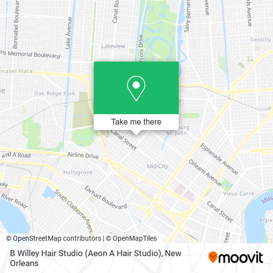 B Willey Hair Studio (Aeon A Hair Studio) map