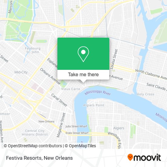 Festiva Resorts map