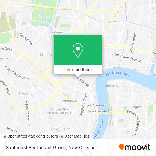 Southeast Restaurant Group map