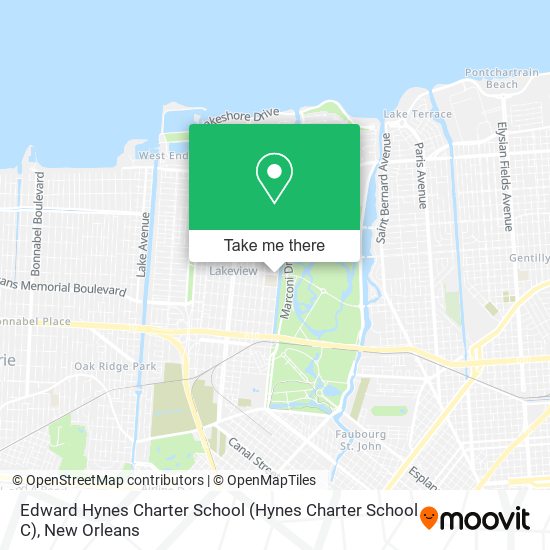 Mapa de Edward Hynes Charter School